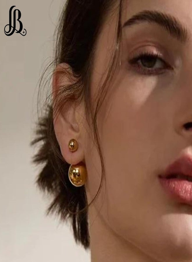 LaBling Double Sided Pearl Earrings - Pearl Front Back Earrings - Many Styles - Stunning Gift - GD - Image 4